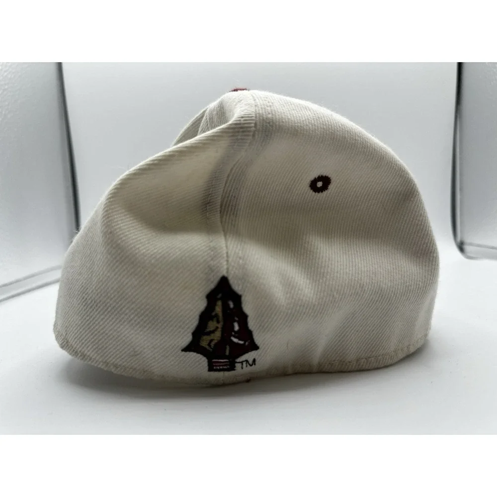 Vintage Florida State Seminoles Hat 7 1/8 Zephyr Graffix Fitted Cream NCAA‎ Cap
